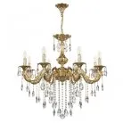 Люстра с хрустальными подвесками Bohemia Ivele Crystal AL79101/8/250 B G AL7901
