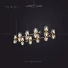 Кольцевые люстры и светильники WENDEL 20 ламп. Цвет Дымчатый Lampatron 4551-11517