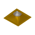 Встраиваемый светодиодный светильник Ledron RISE KIT 1 LED 3000K Gold