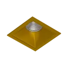 Встраиваемый светодиодный светильник Ledron RISE KIT 1 LED 3000K Gold