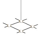 Люстра Delight Collection MD18001067-4A black/gold Molecular