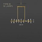 Реечный, рядный светильник GLORIOLE SPIN LINE Тип B. 18 LED. Lampatron gloriole-spin-line-b-18 9127-25990