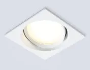 Встраиваемый светильник Ambrella light TN6655 WH белый IP44 GX53 110*110*48