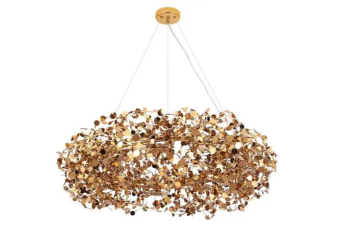 Подвесная люстра Crystal Lux GARDEN SP9 D800 GOLD Подвесная люстра Crystal Lux GARDEN SP9 D800 GOLD