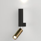 Настенный светильник Eurosvet 40020/1 LED черный/латунь Pitch a061312