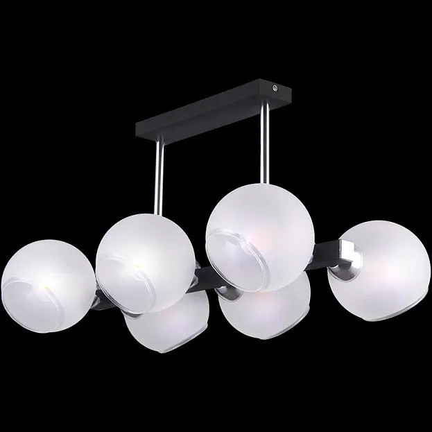 Потолочная люстра ILLUMICO IL9559-6PSQ-79 CR BK Потолочная люстра ILLUMICO IL9559-6PSQ-79 CR BK
