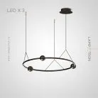 Кольцевые люстры и светильники OCTAVIUS 3 лампы Lampatron 7507-20906