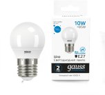 Лампа Gauss 53130 10W 750lm 6500K Е14 LED