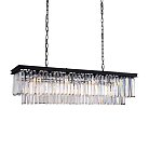 Люстра Delight Collection KR0387P-10C/P black/clear 1920s Odeon