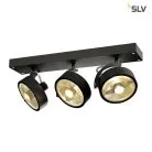 Светильник накладной 3xES111 75W, черный SLV 1000704 KALU 3