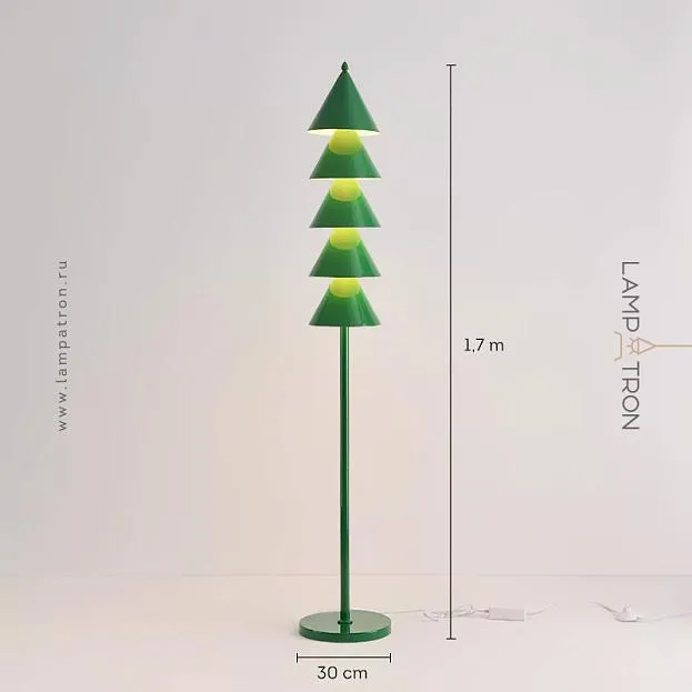 Торшер BAUM Цвет Зеленый. Трехцветный свет Lampatron 8325-22690 Торшер BAUM Цвет Зеленый. Трехцветный свет Lampatron 8325-22690
