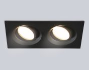 Встраиваемый светильник Ambrella light TN102746/2 BK черный IP20 GU5.3/2 180*95*25