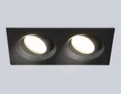 Встраиваемый светильник Ambrella light TN102746/2 BK черный IP20 GU5.3/2 180*95*25