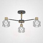 Потолочная люстра CORF B3 Black 3 lamps ImperiumLoft 101480-26 CORF-B01