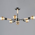 Потолочная люстра Reluce 99960-0.3-06 BK+WOOD