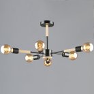 Потолочная люстра Reluce 99960-0.3-06 BK+WOOD