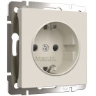Розетка с заземлением и шторками Werkel W1171162 (айвори матовый) a059275