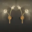 Бра RH E WALL 2 лампы. Цвет Латунь. Тип А Lampatron 7485-20782