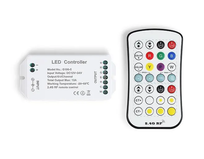 Контроллер для светодиодных лент RGB+CCT c радио пультом Ambrella light GS11501 Контроллер для светодиодных лент RGB+CCT c радио пультом Ambrella light GS11501