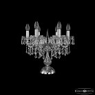 Настольная лампа хрустальная Bohemia Ivele Crystal 1403L/6/141-39 Ni
