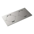 Лючок Surface 4 мод. (2 мод. 45х45 мм.), круглая крышка, никель Donel DFB22ZMRN DFB