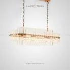 Люстра MILLENIUM Удлиненная 8 ламп. Цвет латунь. Lampatron 1525-7267