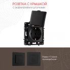 Розетка Arte Milano 217.41-1.black am