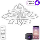 Потолочная люстра светодиодная с пультом Natali Kovaltseva LED SMART 84021 Sand Ii