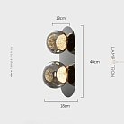 Бра MAYER ORB WALL 2 плафона Lampatron 8399-23016