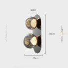 Бра MAYER ORB WALL 2 плафона Lampatron 8399-23016