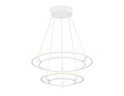 Подвесной светодиодный светильник белый 90W 3000K/4200K/6400K D600/400*1300 (без ПДУ) Ambrella light FL5542/2+6 WH