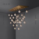 Готовая комбинация светильников MAIBEL MORE 33 лампы. Планка Lampatron 4852-12416