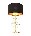 Интерьерная настольная лампа Lumina Deco LDT 5530 F.GD+BK Milari Fabi
