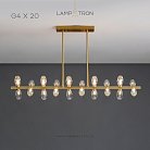 Реечный, рядный светильник SELMER LONG 20 ламп Lampatron 7657-21421
