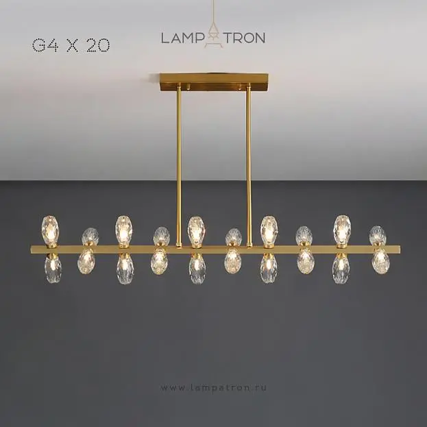 Реечный, рядный светильник SELMER LONG 20 ламп Lampatron 7657-21421 Реечный, рядный светильник SELMER LONG 20 ламп Lampatron 7657-21421