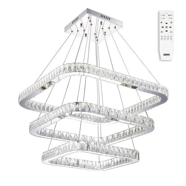 Люстра хрустальная с пультом Хром Citilux EL336P100 Granda