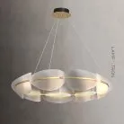 Кольцевая люстра KEARNEY 9 плафонов. Цвет белый. Lampatron f-kearney-9 3883-22543