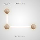 Бра POVL W LINE 3 лампы Lampatron 7095-19451