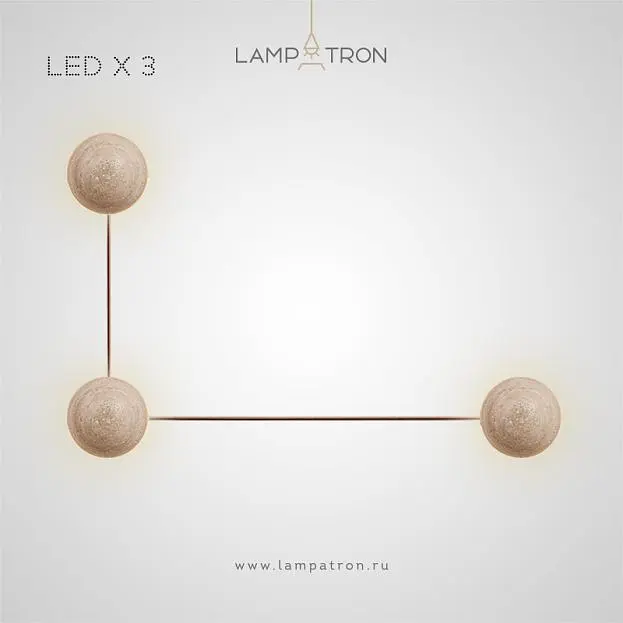 Бра POVL W LINE 3 лампы Lampatron 7095-19451 Бра POVL W LINE 3 лампы Lampatron 7095-19451