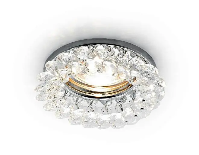 Встраиваемый точечный светильник Ambrella light K206 CL/CH Crystal Spot Встраиваемый точечный светильник Ambrella light K206 CL/CH Crystal Spot