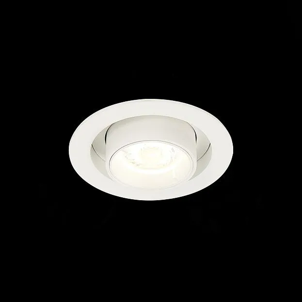 Светильник встраиваемый Белый LED 1*12W 4000K 900Lm Ra80 24° IP20 D90xH92 180-240V ST Luce ST702.148.12