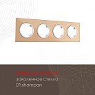 Рамка на 4 поста 502.01-4.shampan Arte Milano am