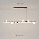 Реечный, рядный светильник REIK LONG Цвет Черный Lampatron reik-long-black 8547-23724