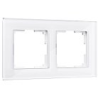 Рамка на 2 поста Werkel W0021101 (белый,стекло) a051193 Favorit