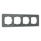 Рамка из стекла на 4 поста Werkel W0042440 Elite графит a057881