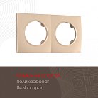 Рамка на 2 поста 502.04-2.shampan Arte Milano am