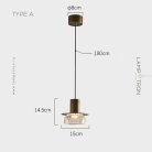 Подвесной светильник CRISPIN Модель A. Прозрачное стекло Lampatron f-crispin-a-clear 8414-23052