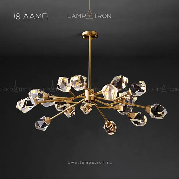 Люстра CRISTEL A 18 плафонов. Lampatron 3208-7977 Люстра CRISTEL A 18 плафонов. Lampatron 3208-7977