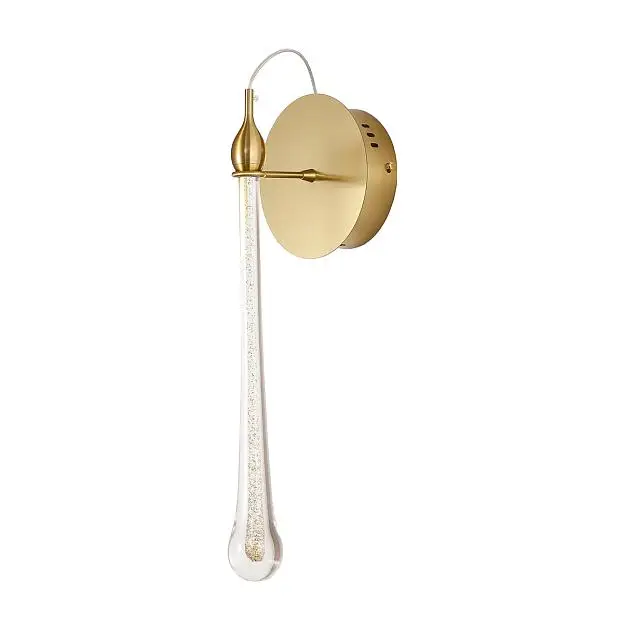 Настенный светильник Delight Collection OM8201009-wall gold Teardrop Настенный светильник Delight Collection OM8201009-wall gold Teardrop