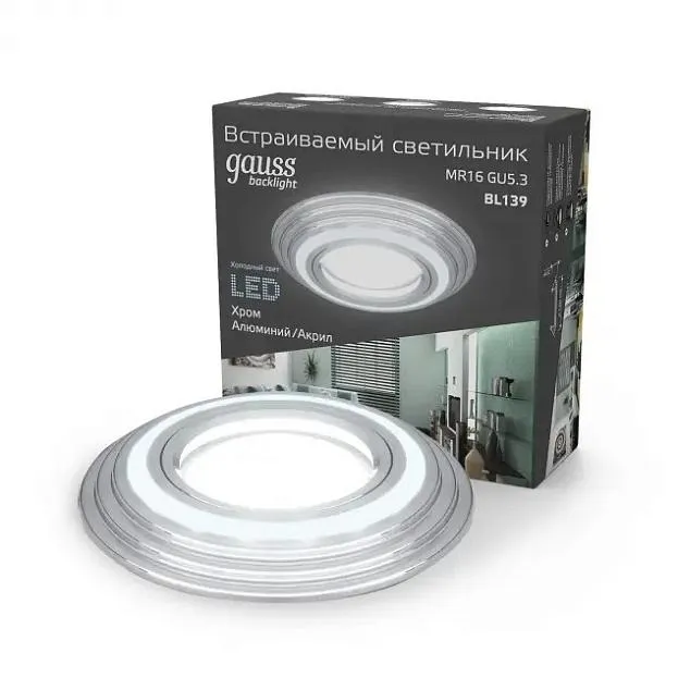Встраиваемый светильник Gauss BL139 Backlight Встраиваемый светильник Gauss BL139 Backlight